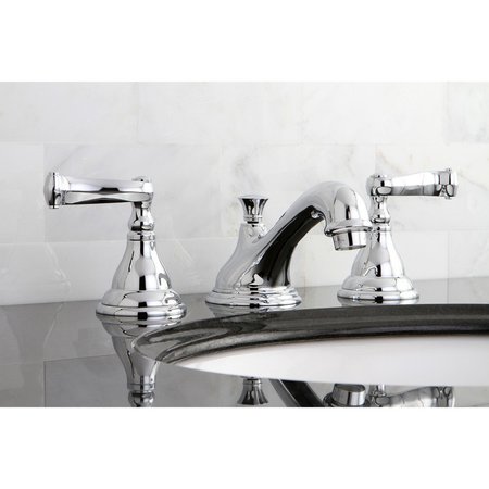 Kingston Brass KS5561FL 8" Widespread Bathroom Faucet, Polished Chrome KS5561FL